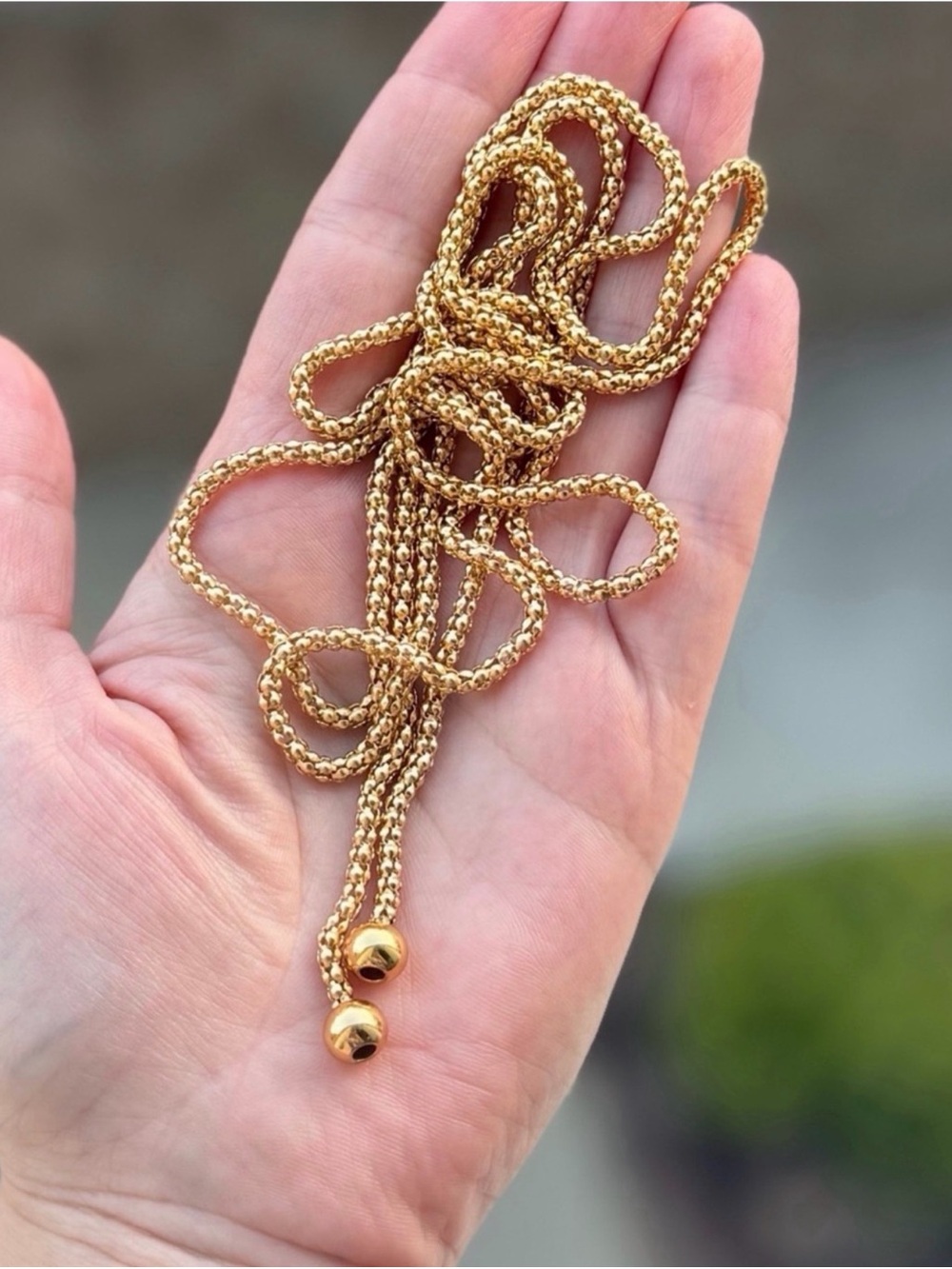Convertible Wrap Lariat Necklace 18k gold plated - Picture 3 of 5